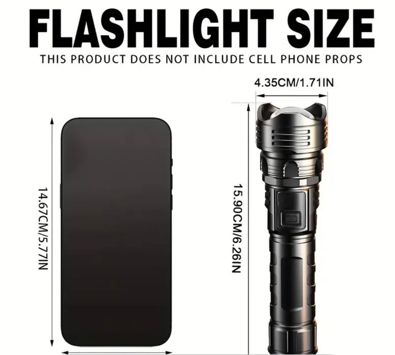 Лед фенер 3 режима