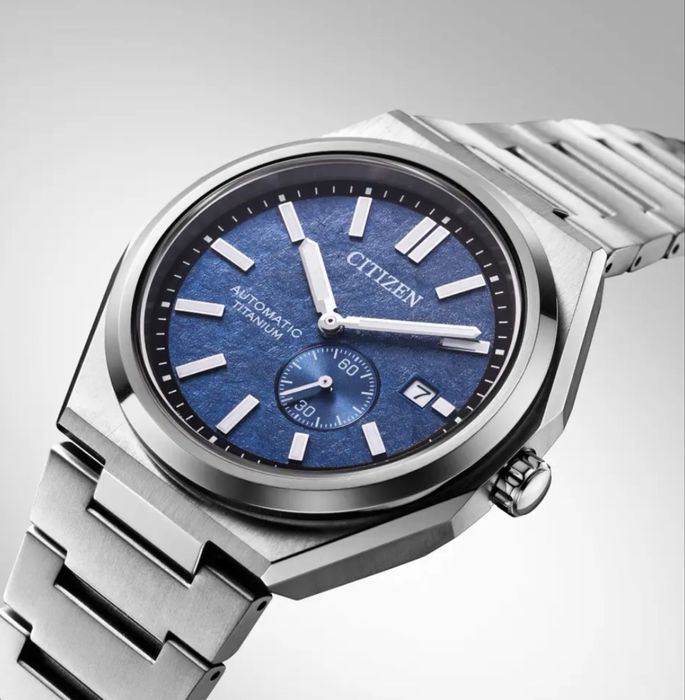 Чисто Нов Citizen Zenshin Super Titanium Automatic Blue NJ0180-80L