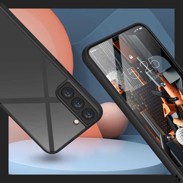 Husa transparenta Samsung Galaxy Plus S22 rigida,spate transparent