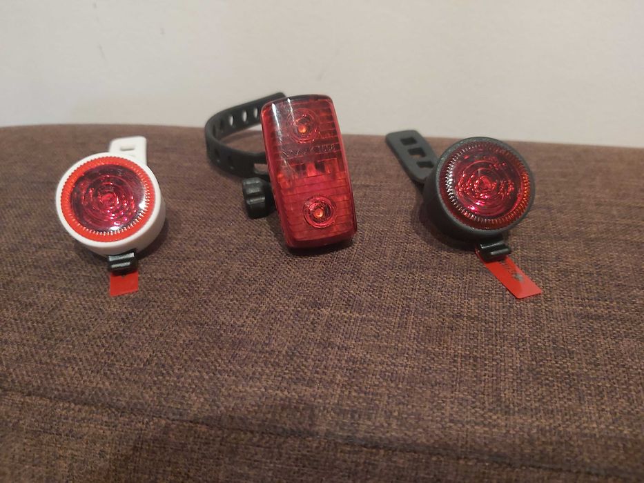3 Stopuri Bicicletă LED – 3 Moduri Iluminare, Vizibilitate Maximă