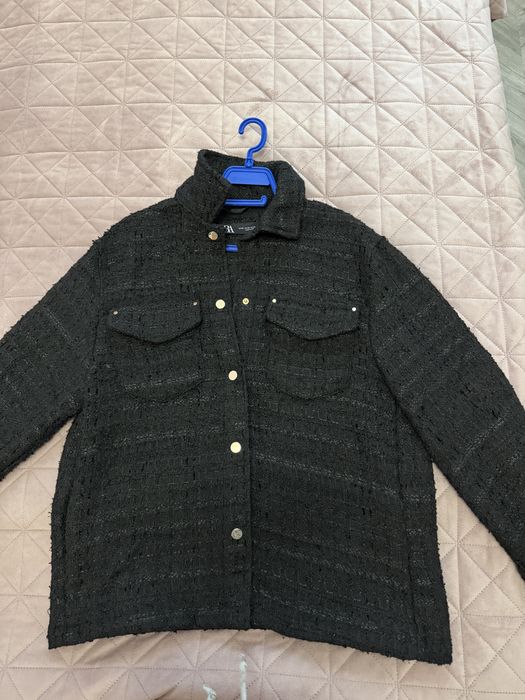 Дамска черна жилетка Zara