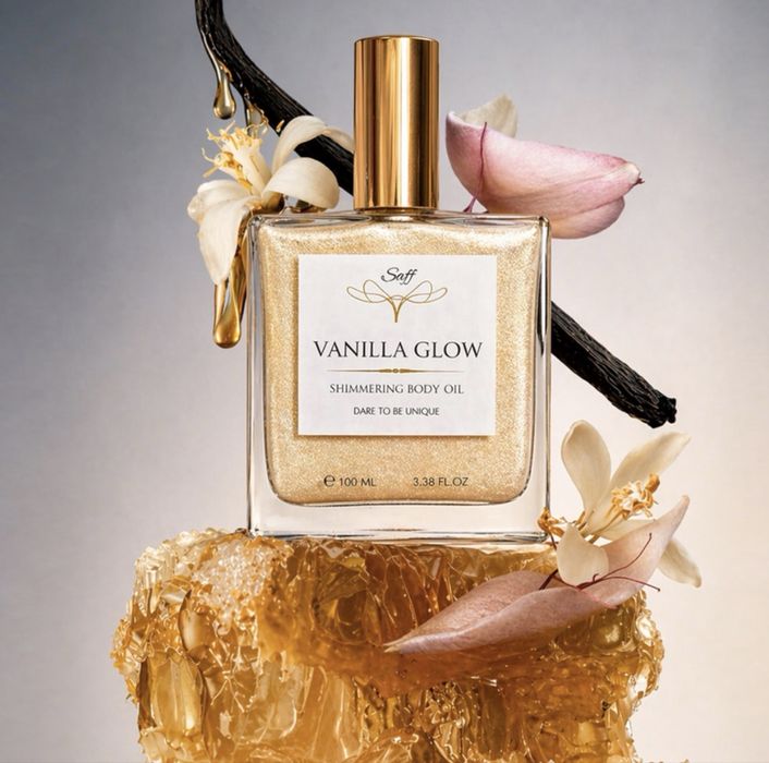 Блестящо олио за тяло Vanilla Glow Saff Beauty