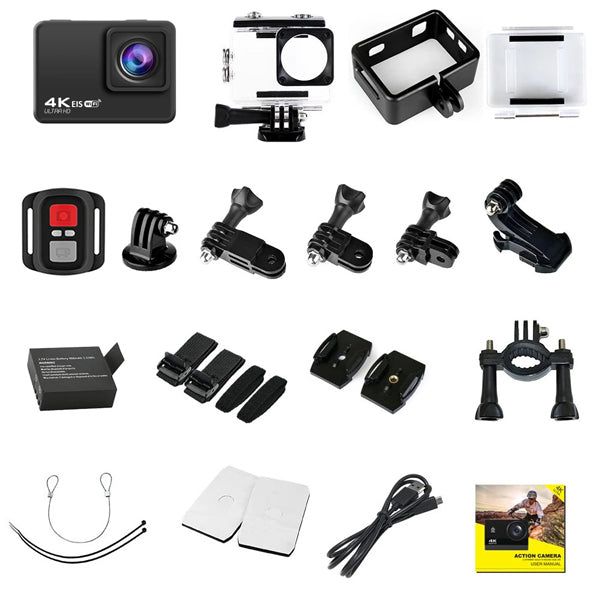 Спортна камера 4K/60FPS с EIS СТАБИЛИЗАЦИЯ И WIFI 170 ГРАДУСА /SPK067/