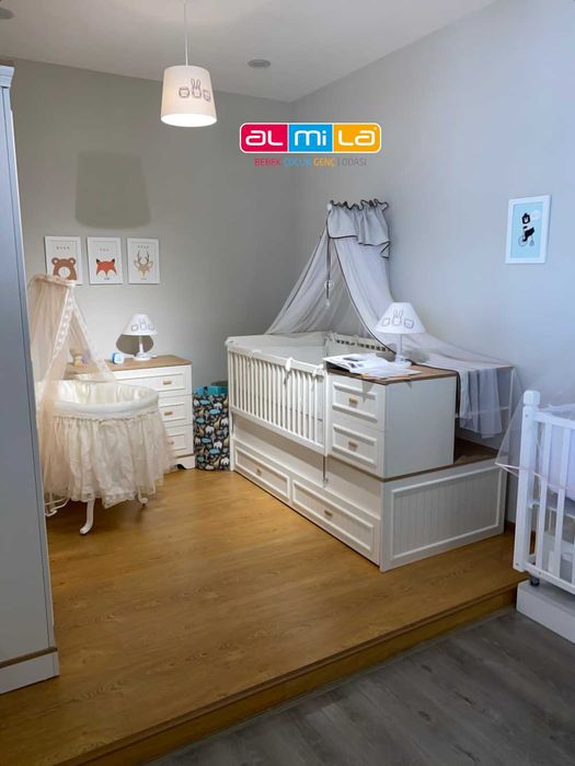 Комплект мебели для новорождённых MONTE BABY (Турция оригинал) Almila