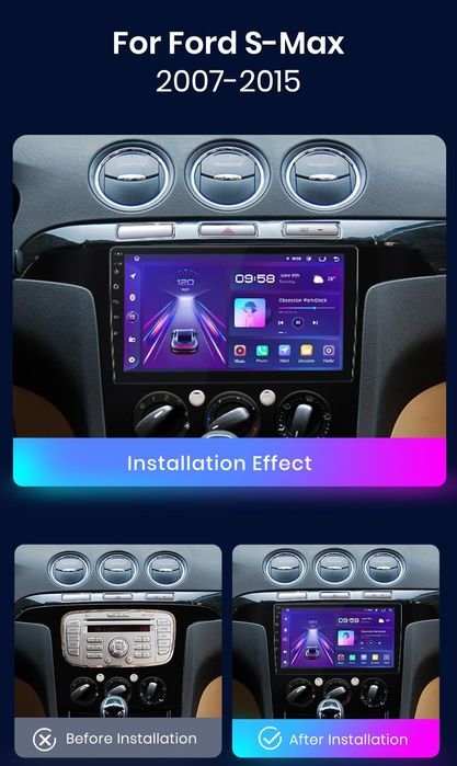 Navigatie Android dedicata FORD S-MAX (2007-2015).