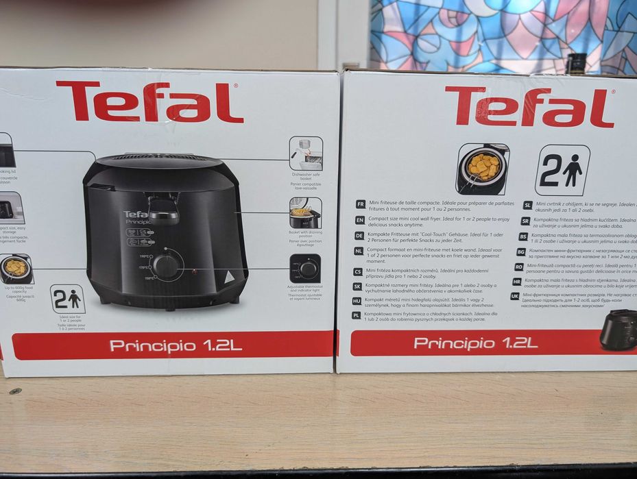 Фритюрник Tefal Minicompact FF230831 Principio, 1000W, 1.2 л