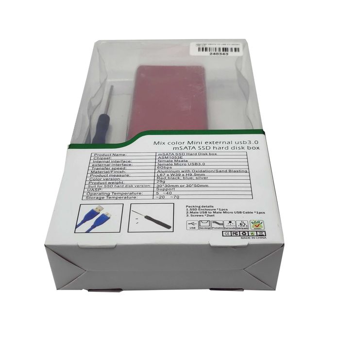 Адаптер msata to usb 3.0 (micro usb 3.0)