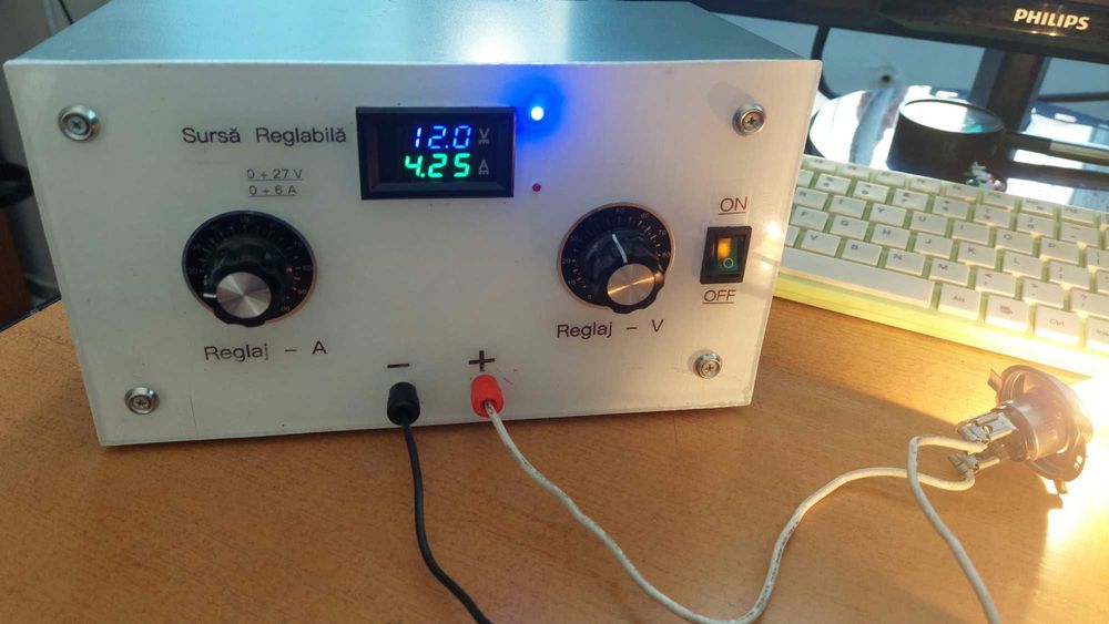 Sursa Reglabila Homemade 0-27 V 0-6 A