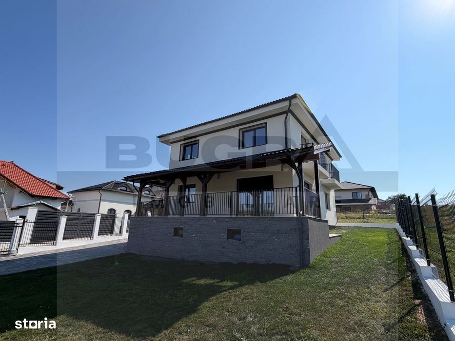 Casa individuala de 120mp, teren 500mp, finisata modern, zona Chinteni