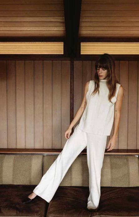 Zara сет от панталон и блуза без ръкави