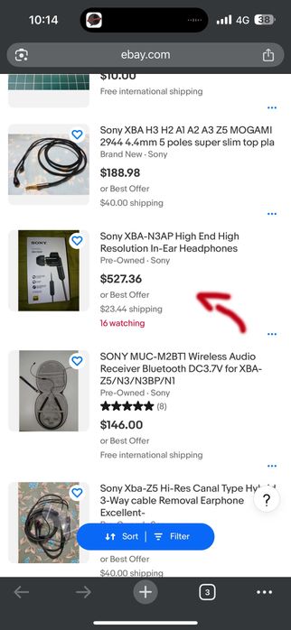 Casti Sony XBA-N3 HiRes Hybrid