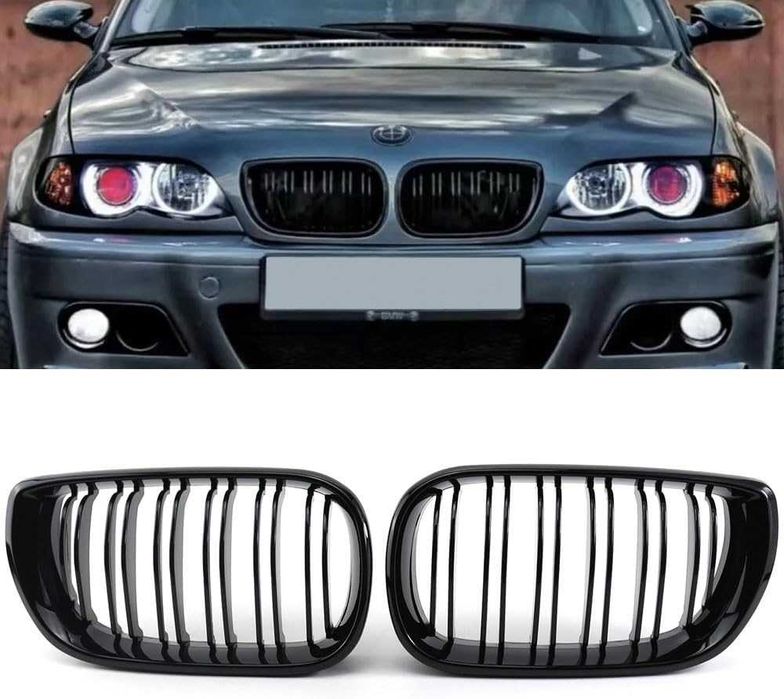 Бъбреци черни двойни БМВ BMW 3 E46 трета серия тунинг фейслифт