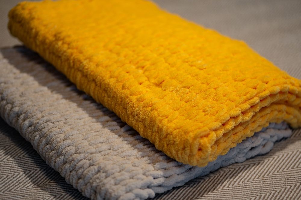 Păturică pufoasă handmade bebelusi