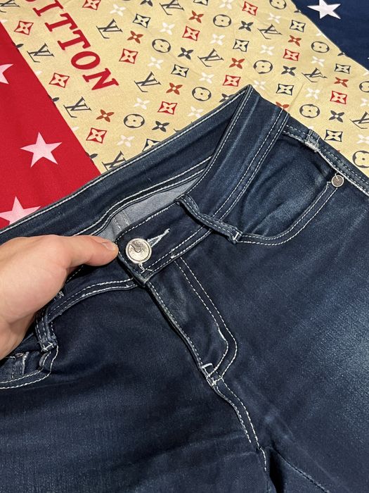 Blugi skinny bleumarin femei