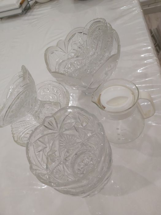 Посуда хрусталь вазы