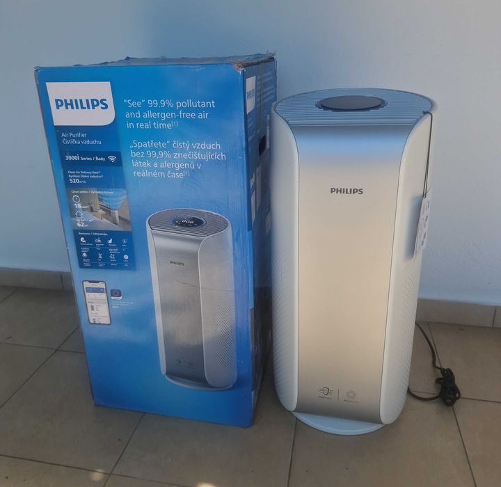 Purificator de aer pentru camere XL Philips AC3059/51, seria 3000i, HEPA,wifi, control vocal