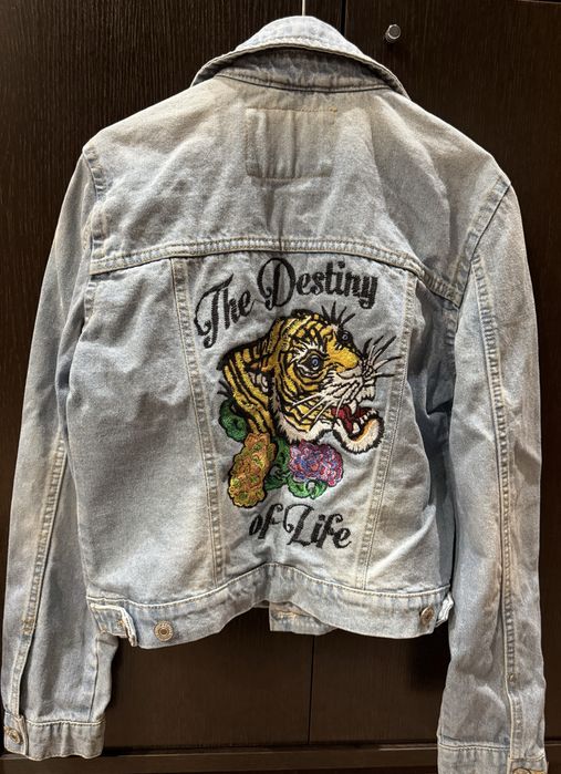 Дънково детско яке с бродерия пролет/ есен преходно