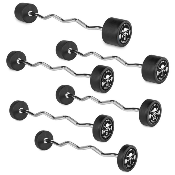 Барбели Криви Щанги Сет 10-50 кг ( 9 броя Фитнес Щанга )