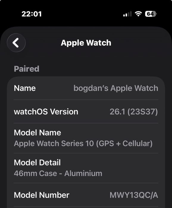 Apple watch 10 silver