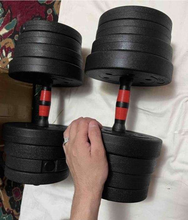 Продам гантели 30 кг общий вес