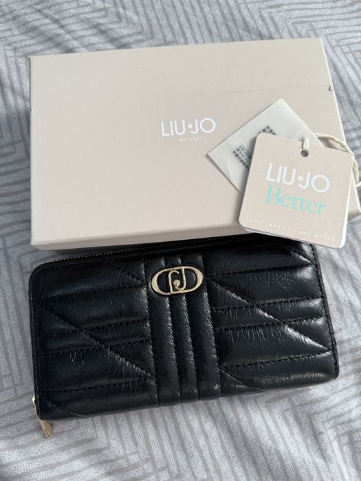 LIU JO портфейл в черен цвят