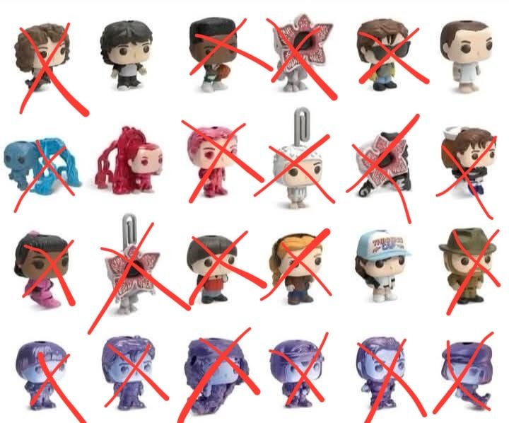 Stranger Things играчки ( Разменям всички за остналите от колекцията)