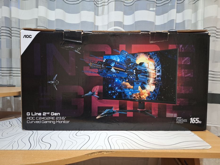 Монитор Gaming AOC 23.6'', VA, Full HD, Извит, 165Hz, 1ms,