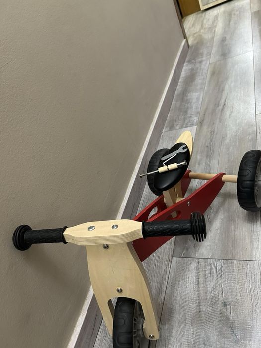 Дървена триколка 2 в 1