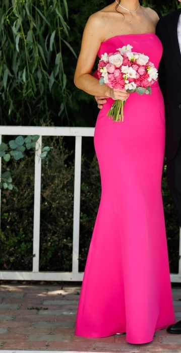 Rochie lunga ciclam
