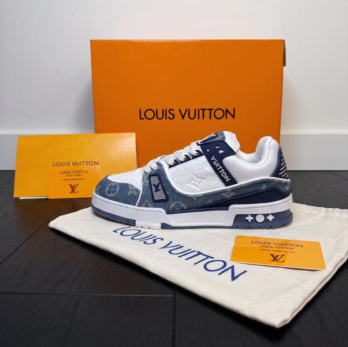 Adidasi LV Trainer Blue Jeans - Premium