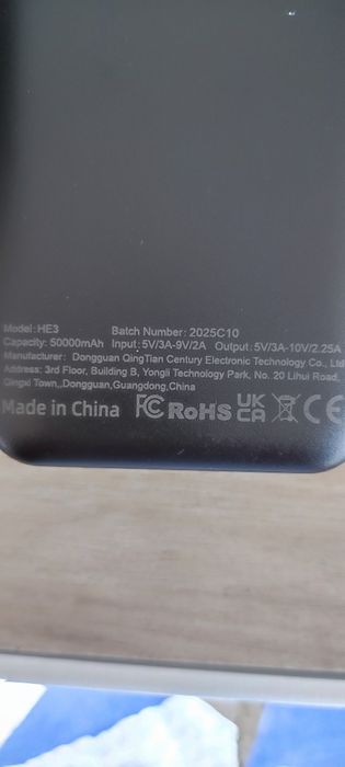 Baterie externa 50000mAh