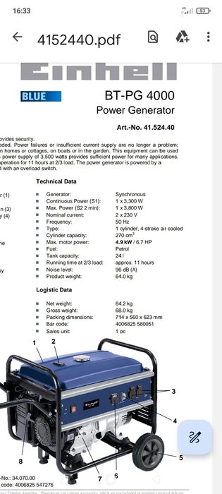 Generator curent 220v