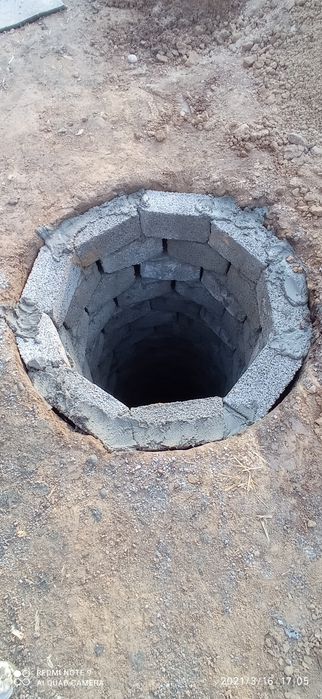 Яма ура канализации сантехника