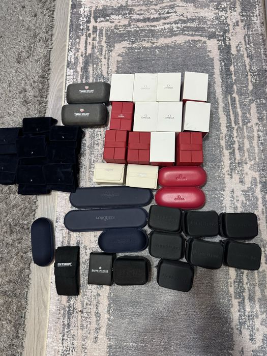 Colectie cutii ceasuri omega/tissot  / tagheuer /longines