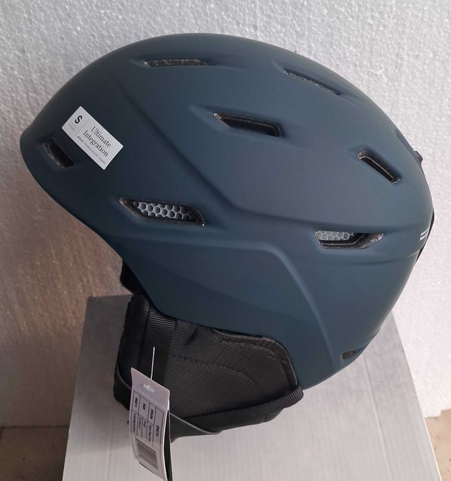 Нова дамска каска-шлем за ски/сноуборд Smith MIRAGE,S,51-55,тъм.зелена