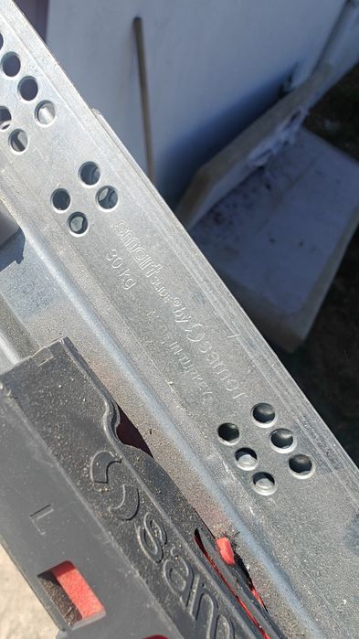 Скрити водачи за чекмедже Samet Smart Slide, частично изтегляне (Single Extension), Push to Open, 30kg.
