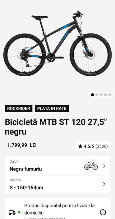 Bicicletă Rockrider ST 120