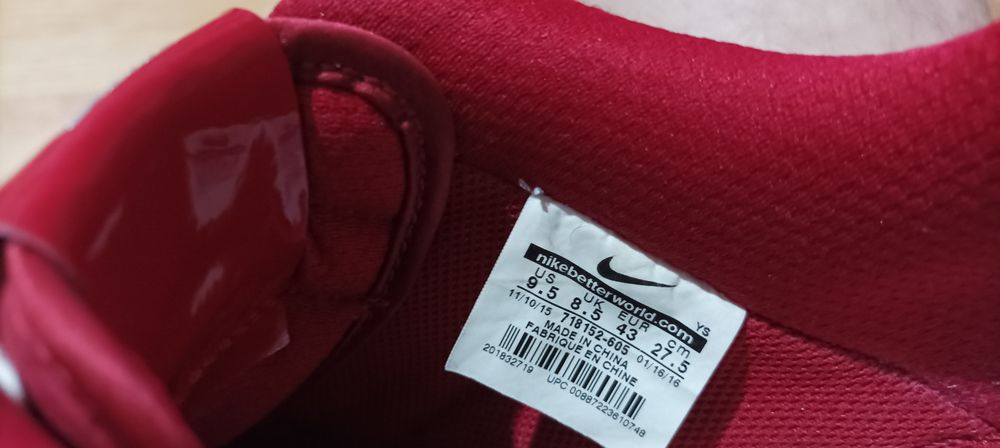 Nike Air Force 1 Low 07 LV8 Woven Gym Red