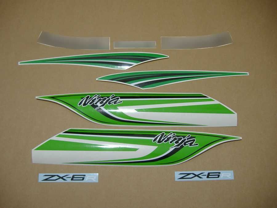 Стикери Kawasaki ZX-6R Ninja 2009-2012 кавазаки 636 зх6р лепенки zx6r