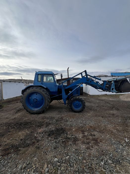 Мтз80 с куном на ходу