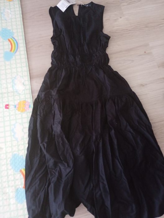 Рокля нова черна от памук на Waikiki