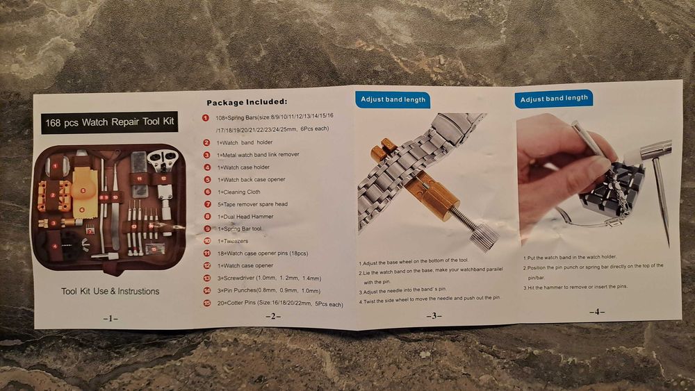 Set de scule pentru reparat ceasuri