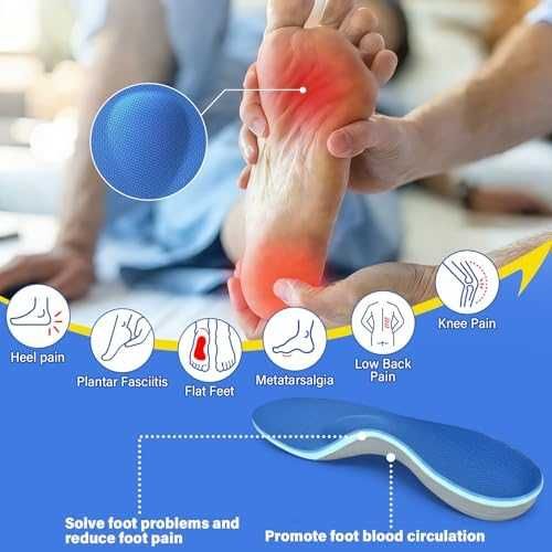 Нови Комфортни стелки с омекотяване за работа и продължително ходене с опора на свода