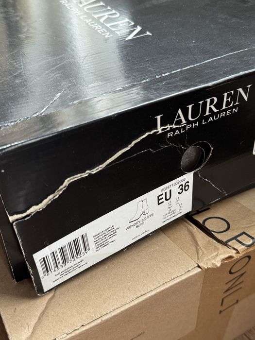 Дамски боти Lauren Ralph Lauren Wendey – естествена кожа, размер 36