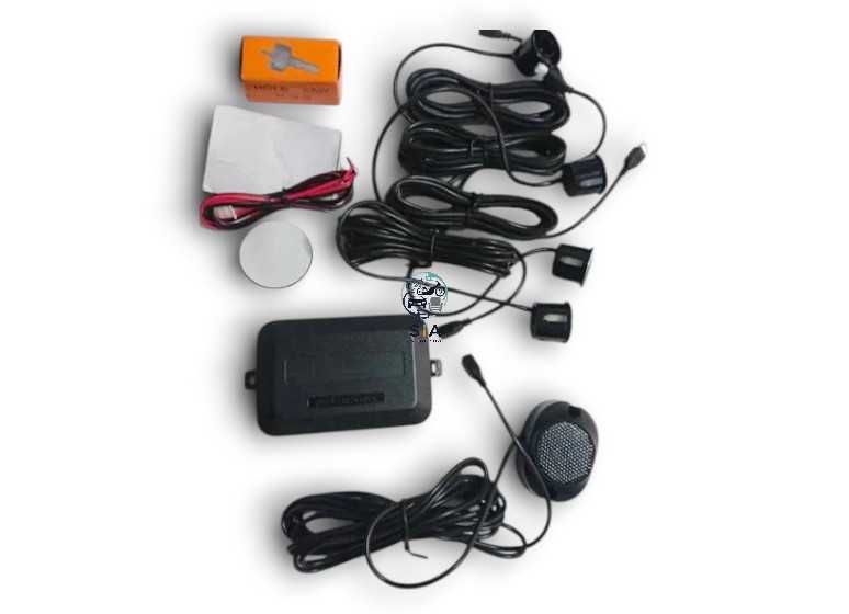 Парктроник със зумер, без дисплей с 4 датчика, звуков сигнал, 12V