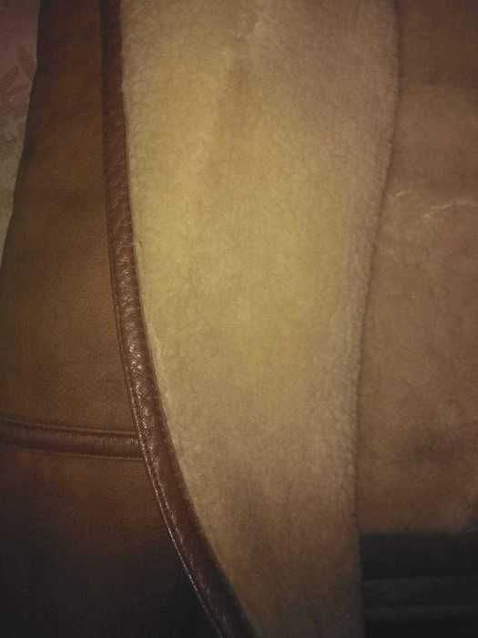 Cojoc piele și blana naturala, original FRIITALA, Finlanda, M,L,XL,2XL