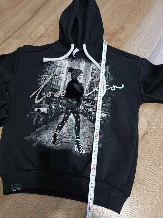 Топли пуловери с качулка за момичета ръст 146-152