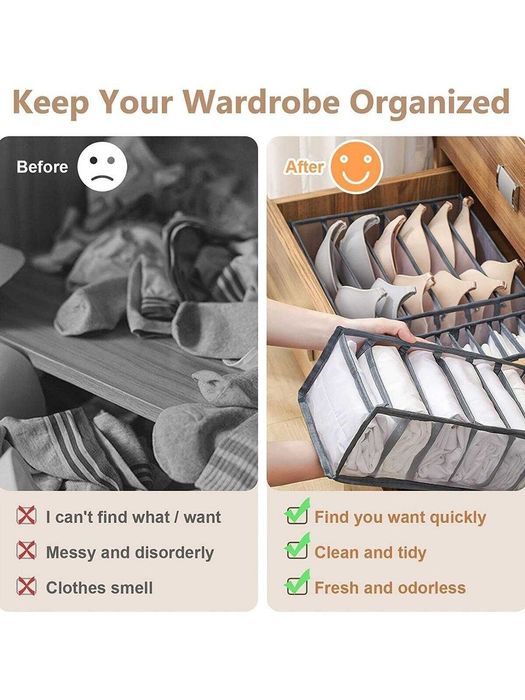 Set 10 organizatoare pentru sertar/dulap