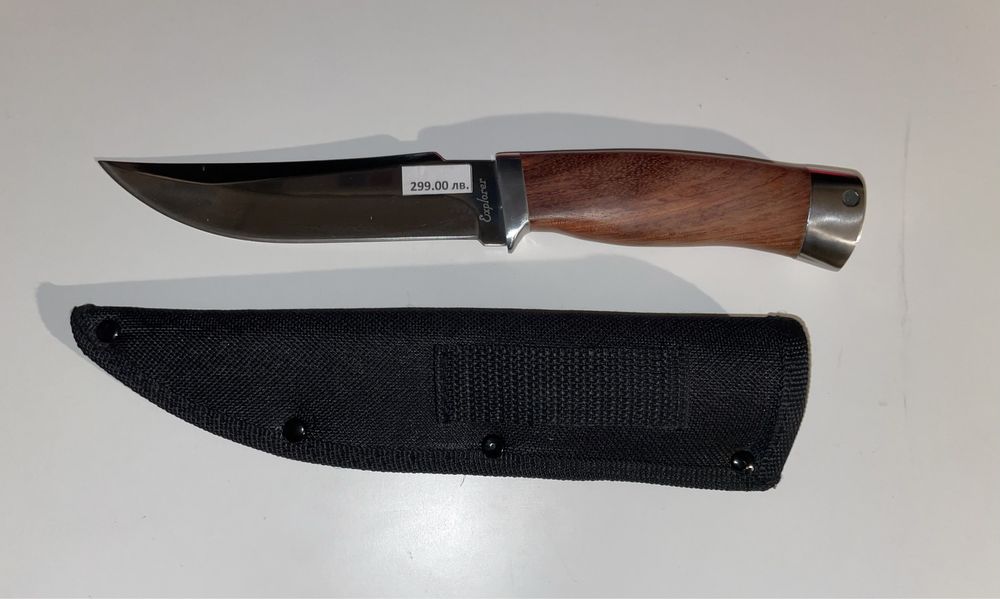 2 ножа – Петко Денев Габрово + Explorer с кания| нови | дървени дръжки