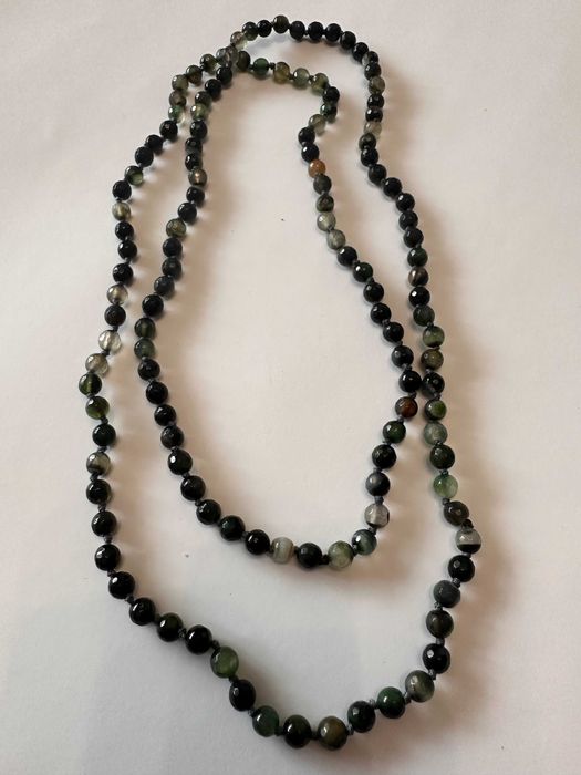 Колие естествени камъни Жадеит/Jadeite